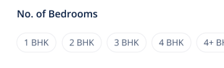 New bedroom selector, clearer and more touch-friendly.